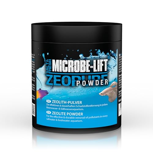 Microbe-Lift Zeopure Powder - 250 g - Effektives Zeolith Pulver (50 Micron) für die Reduktion von Ammonium, Nitrat & Phosphat, verbessert Wasserqualität in Allen Aquarien. von ARKA