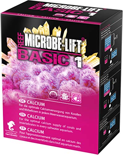MICROBE-LIFT Basic 1 - Calcium - (Qualitäts-Calciumzusatz für jedes Meerwasser Aquarium, Pulverform, verwenbar für die Balling-Methode, Korallen Versorgung) 850 g. von MICROBE-LIFT