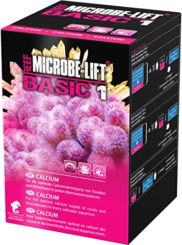 MICROBE-LIFT Basic 1 - Calcium - (Qualitäts-Calciumzusatz für jedes Meerwasser Aquarium, Pulverform, verwenbar für die Balling-Methode, Korallen Versorgung) 2000 g. von MICROBE-LIFT