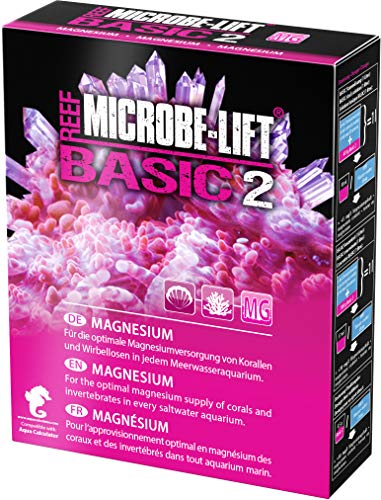 MICROBE-LIFT Basic 2 - Magnesium - (Qualitäts-Magnesiumzusatz für jedes Meerwasser Aquarium, Pulverform, auch verwenbar für die Balling-Methode, Korallen Versorgung) 500 g. von MICROBE-LIFT