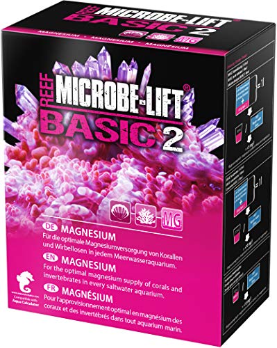 MICROBE-LIFT Basic 2 - Magnesium - (Qualitäts-Magnesiumzusatz für jedes Meerwasser Aquarium, Pulverform, auch verwenbar für die Balling-Methode, Korallen Versorgung) 1000 g. von MICROBE-LIFT