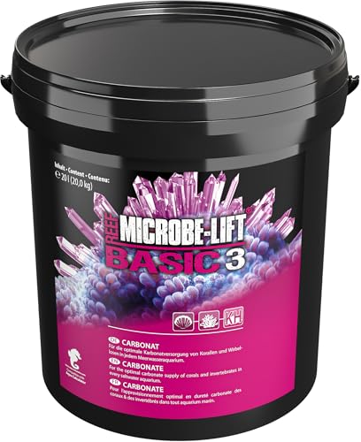 Microbe-Lift Basic 3 Carbonat - 20 kg - Hochreiner Carbonatzusatz (KH), essentiell für die Korallenversorgung, Wachstum und die Wasserqualität in Meerwasseraquarien. Microbe-Lift Basic 3 Carbonat - 20 kg - Hochreiner Carbonatzusatz (KH), essentiell für die Korallenversorgung, Wachstum und die Wasserqualität in Meerwasseraquarien. von ARKA