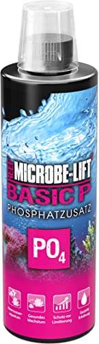 MICROBE-LIFT Basic P - 473 ml - Phosphat Zusatz zur kontrollierten Steigerung des PO4-Werts in Meerwasseraquarien, unterstützt Korallengesundheit. von MICROBE-LIFT