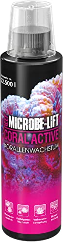 Microbe-Lift Coral Active - 236 ml - Korallenbooster für Steigerung von Wachstum & Farbenpracht bei Steinkorallen & Muscheln in Meerwasseraquarien. von ARKA