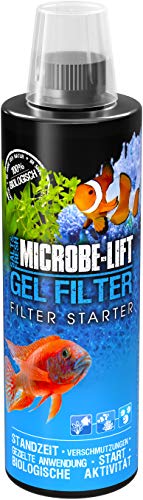 MICROBE-LIFT Gel Filter - 473ml - Biologische Filterstarter Bakterien in Gel-Form, aktiviert Filtermedien sofort, verlängert Reinigungsintervalle, für Meer- & Süßwasseraquarien. von MICROBE-LIFT