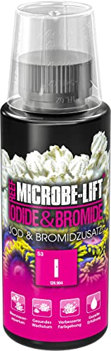 MICROBE-LIFT Iodide & Bromide - 118 ml - Jod- & Bromidzusatz, verbessert die Vitalität und Farben von Korallen, unterstützt die Gesundheit in Meerwasseraquarien. von MICROBE-LIFT