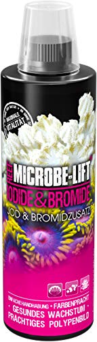 MICROBE-LIFT® - Iodide & Bromide | Jod & Bromid Zusatz zur Korallenversorgung in jedem Meerwasser Aquarium | Gezielt & effektiv | Inhalt: 473 ml von MICROBE-LIFT