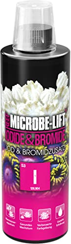 MICROBE-LIFT Iodide & Bromide - 473 ml - Jod- & Bromidzusatz, verbessert die Vitalität und Farben von Korallen, unterstützt die Gesundheit in Meerwasseraquarien. von MICROBE-LIFT