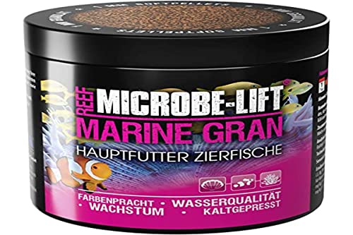 MICROBE-LIFT Marine Gran - 250 ml - Hochwertiges Soft Granulat Fischfutter, fördert Farbenpracht und Wachstum von Meerwasser-Fischen, kaltgepresst. von MICROBE-LIFT