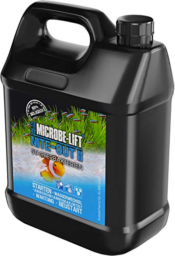 MICROBE-LIFT® - Nite-Out II | Hochaktive Starterbakterien für jedes Meerwasser und Süßwasser Aquarium | Für schnellen & sicheren Fischbesatz | 100% biologisch | Inhalt: 3785 ml von MICROBE-LIFT