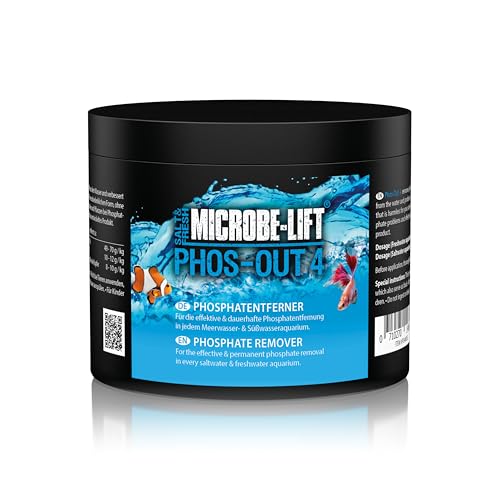 MICROBE-LIFT Phos-Out 4-500 ml - Phosphat-Entferner auf Eisenhydroxid-Basis, entfernt effektiv Phosphat, Silikat und Gelbstoffe aus Meer- und Süßwasseraquarien. von MICROBE-LIFT