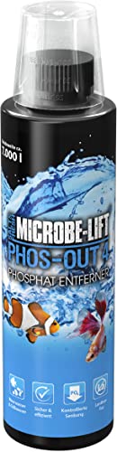 Microbe-Lift® - Phos-Out 4 | Flüssiger Phosphat-Entferner für jedes Meerwasser & Süßwasser Aquarium. | Schnell, sicher & nachhaltig | FREI von Lanthan | Inhalt: 236ml von MICROBE-LIFT