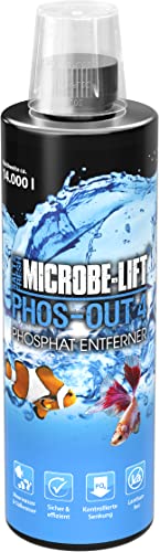 Microbe-Lift Phos-Out 4-473 ml - Hochwirksamer flüssiger Phosphat-Entferner, verbessert Wasserqualität in Allen Aquarien, frei von Lanthan, bindet effektiv Phosphate. von MICROBE-LIFT