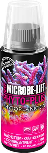 MICROBE-LIFT Phyto-Plus - 118ml - Futterplankton für Korallen und Wirbellose, ungekühlt haltbar, unterstützt gesunde Ernährung in Meerwasseraquarien. von MICROBE-LIFT