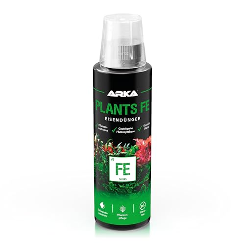 Eisendünger Aquarium 236 ml – ARKA Plants FE – Wochendünger gegen gelbe Blätter – Für kräftiges Pflanzenwachstum & sattgrüne Farben – Ohne Nitrat & Phosphat – Süßwasseraquarium von ARKA