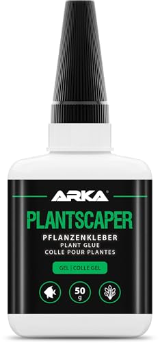 ARKA Plantscaper - 50 g dickflüssig - Pflanzenkleber für Aquascaping, schnell & ergiebig, ideal zum Befestigen von Pflanzen, Moosen & Wurzeln in Süßwasseraquarien von ARKA