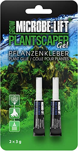 MICROBE-LIFT Plantscaper - 2x3 g Gel - Pflanzenkleber für Aquascaping, schnell & ergiebig, ideal zum Befestigen von Pflanzen, Moosen & Wurzeln in Süßwasseraquarien von MICROBE-LIFT