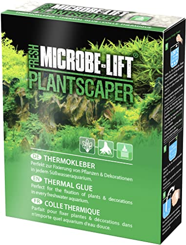 MICROBE-LIFT Plantscaper - Thermo-Pflanzenkleber, Biopolymer Kleber, einfache Handhabung, perfekt zur Befestigung von Pflanzen & Dekorationen in jedem Süßwasseraquarium, 500ml / 350g von MICROBE-LIFT