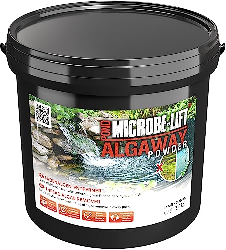 MICROBE-LIFT Pond Algaway Powder - 5000 g - Effektiver Fadenalgenentferner für Teiche, beseitigt Algen schnell und verhindert Neubildung, umweltfreundlich. von MICROBE-LIFT