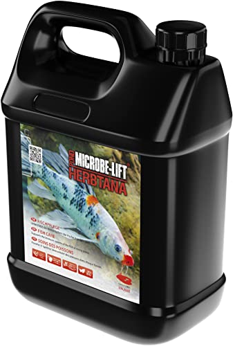 MICROBE-LIFT Pond Herbtana - 3785 ml - Natürliches, kräuterbasiertes Mittel zur Stärkung des Immunsystems von Teichfischen, unterstützt gesunde Fischpopulationen. von ARKA