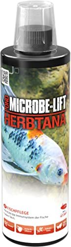 Microbe-Lift Pond Herbtana - 473 ml - Natürliches, kräuterbasiertes Mittel zur Stärkung des Immunsystems von Teichfischen, unterstützt gesunde Fischpopulationen. von ARKA