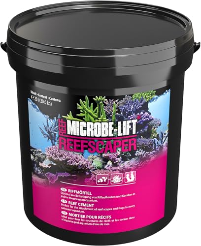 MICROBE-LIFT Reefscaper - 20 kg - Professioneller Riffmörtel ideal zur stabilen Befestigung von Korallen und Riffstrukturen in Meerwasseraquarien, einfach in der Anwendung. von MICROBE-LIFT