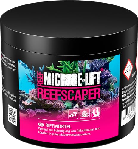 MICROBE-LIFT Reefscaper – Riffmörtel, Korallenkleber, perfekt zur Befestigung von Riffaufbauten, Korallen und Ablegern in jedem Meerwasseraquarium, 500ml / 500g von MICROBE-LIFT