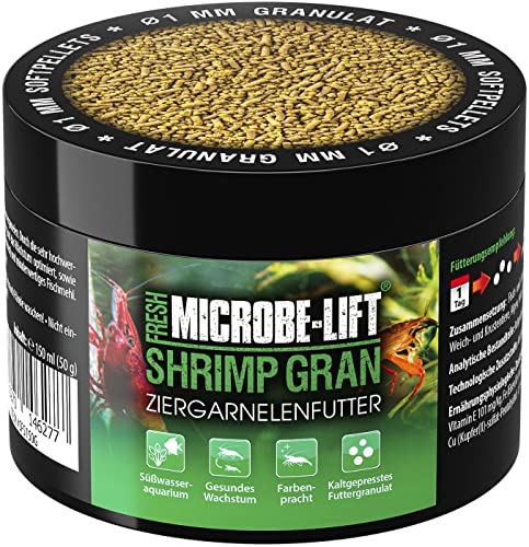 MICROBE-LIFT Shrimp Food - Granulatfutter, Alleinfutter für Garnelen in jedem Süßwasseraquarium, 150ml / 50g von MICROBE-LIFT