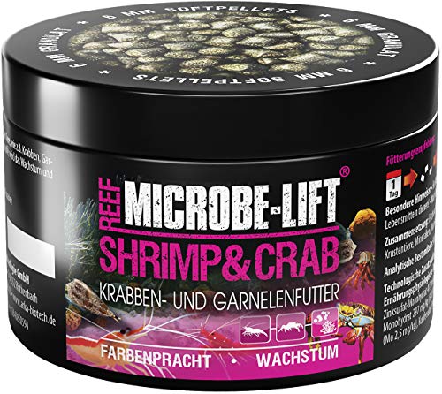 MICROBE-LIFT Shrimp & Crab - 150 ml / 50 g - Nährstoffreiches Granulatfutter für Garnelen und Krabben, fördert Gesundheit und Vitalität in Meerwasseraquarien. von MICROBE-LIFT