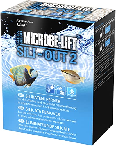 MICROBE-LIFT Sili-Out 2-1000 ml - Leistungsstarker Silikat Absorber, entfernt effektiv Silikat, Phosphat und weitere Schadstoffe aus jedem Aquarium, verbessert deutlich die Wasserqualität. von MICROBE-LIFT