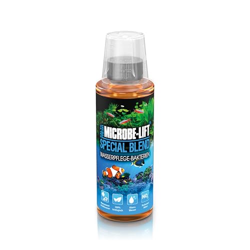 MICROBE-LIFT Special Blend - 118 ml - Lebende Bakterien zur Wasserreinigung, baut organische Abfälle & Nitrat ab, für Meer- und Süßwasseraquarien, 100% biologisch von ARKA