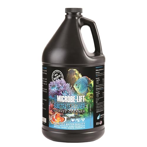 MICROBE-LIFT Substrate Cleaner - 3785 ml - 100% biologische Bodenreinigung für Meer- & Süßwasseraquarien, entfernt Mulm & Schmutz, unterstützt gesundes Aquarienleben. von MICROBE-LIFT