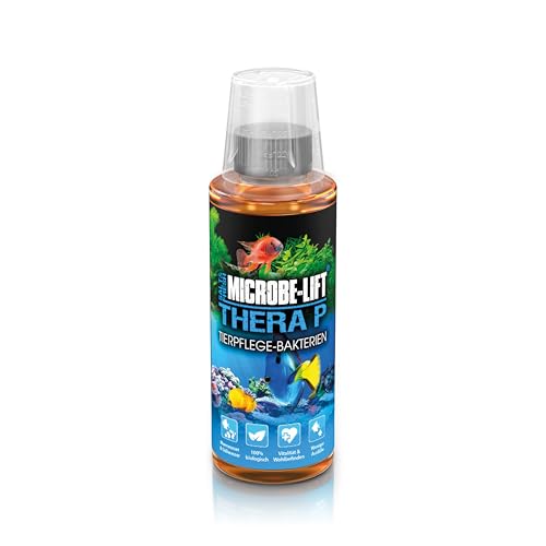 MICROBE-LIFT TheraP - 118 ml - 100% biologische Tierpflege Bakterien, fördert Wachstum & Vitalität von Fischen in Meer- & Süßwasseraquarien, verringert Krankheitsfälle von ARKA