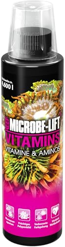 MICROBE-LIFT Vitamins - 236 ml - Multivitamin-Zusatz inkl. Aminosäuren für Fische & Korallen, fördert Gesundheit und Wohlbefinden im Meerwasser-Aquarium. von MICROBE-LIFT