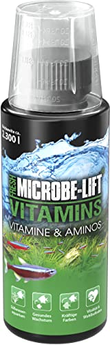 MICROBE-LIFT Vitamins - 118 ml - Multivitamin-Zusatz inkl. Aminosäuren für Fische & Korallen, fördert Gesundheit und Wohlbefinden im Süßwasser-Aquarium. von MICROBE-LIFT