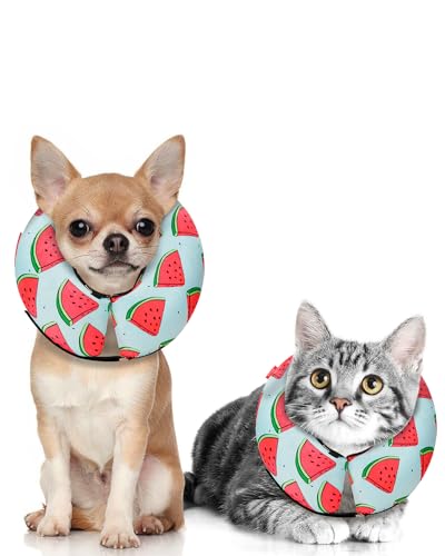 Hundekegelhalsband für kleine, mittelgroße und große Hunde nach Operationen, aufblasbares Haustier-Donut-Halsband, weicher schützender Genesungskegel für Hunde und Katzen – alternatives E-Halsband von MIDOG