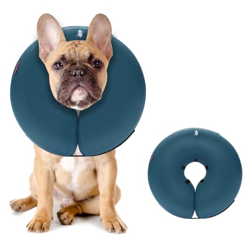 MIDOG Aufblasbares Hundehalsband, Donut-Halsband, Alternative nach Operationen, weicher schützender Genesungskegel für kleine, mittelgroße und große Hunde und Katzen, Welpen, alternatives E-Halsband von MIDOG
