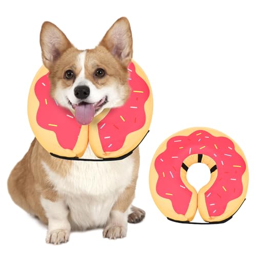 MIDOG Aufblasbares Hundehalsband, Donut-Halsband, Alternative nach Operationen, weicher schützender Genesungskegel für kleine, mittelgroße und große Hunde und Katzen, Welpen, alternatives E-Halsband MIDOG Aufblasbares Hundehalsband, Donut-Halsband, Alternative nach Operationen, weicher schützender Genesungskegel für kleine, mittelgroße und große Hunde und Katzen, Welpen, alternatives E-Halsband von MIDOG