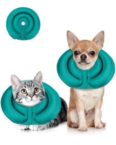 MIDOG Hundekegelhalsband für große, mittelgroße Hunde, weiche, aufblasbare Hundekegel-Alternative nach Operationen, verstellbarer schützender Genesungskegel – Patentiertes alternatives E-Halsband von MIDOG