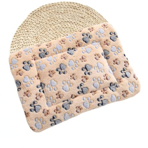 MIEDEON Haustier Schlafen Decke für Hunde Katze Weich Leicht Hausitierdecke Warm Haustiermatte Praktisch Fleecedecke (Orange,65 * 45) von MIEDEON