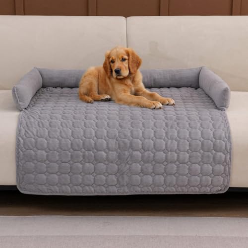 MIFXIN Kordsamt Haustier Sofa Kissen - Haustier Sofabezug für Sofa, Hundesofa-Matratze, Waschbarer Plüsch-Sofabezug für Hunde und Katzen, Flauschiges Hundesofabett mit rutschfester Unterseite MIFXIN Kordsamt Haustier Sofa Kissen - Haustier Sofabezug für Sofa, Hundesofa-Matratze, Waschbarer Plüsch-Sofabezug für Hunde und Katzen, Flauschiges Hundesofabett mit rutschfester Unterseite von MIFXIN