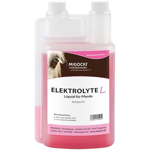 MIGOCKI ELEKTROLYTE Liquid für Pferde Ergänzungsfuttermittel 1000 ml von MIGOCKI