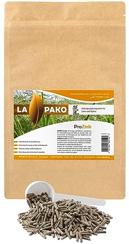 MIGOCKI LAPAKO PRO Zink Alpakafutter - Immunsystem und Vliesqualität für Alpakas und Lamas 1,5 kg von MIGOCKI