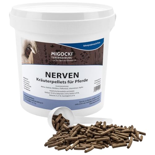 Nervenkräuter für Pferde - Kräutermischung ohne Zusätze, pelletiert 1,5kg Nervenkräuter für Pferde - Kräutermischung ohne Zusätze, pelletiert 1,5kg von MIGOCKI