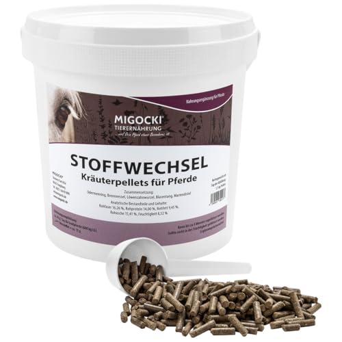 Stoffwechselkräuter für Pferde - Kräutermischung ohne Zusätze, pelletiert 1,5kg Stoffwechselkräuter für Pferde - Kräutermischung ohne Zusätze, pelletiert 1,5kg von MIGOCKI