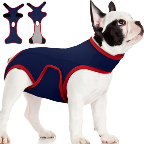 MIGOHI Atmungsaktiver Genesungsanzug für Hunde, Bauchwundschutz, Bauchschutz, chirurgischer Einteiler für Hunde, Pudel, Größe XS, Blau MIGOHI Atmungsaktiver Genesungsanzug für Hunde, Bauchwundschutz, Bauchschutz, chirurgischer Einteiler für Hunde, Pudel, Größe XS, Blau von MIGOHI