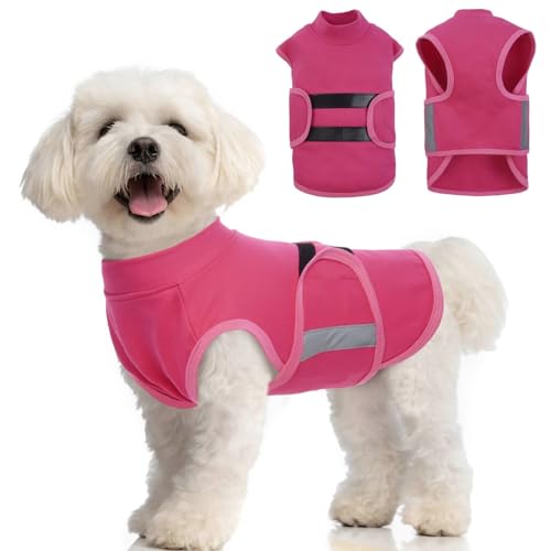 MIGOHI Hunde-Angstlinderungsmantel, bequeme Angstweste für Hunde, verstellbar, beruhigender Wickel für Feuerwerk, Gewitter, Reisen, Trennung, Hunde-Angstjacke für kleine Hunde, Größe M, roserfarben MIGOHI Hunde-Angstlinderungsmantel, bequeme Angstweste für Hunde, verstellbar, beruhigender Wickel für Feuerwerk, Gewitter, Reisen, Trennung, Hunde-Angstjacke für kleine Hunde, Größe M, roserfarben von MIGOHI