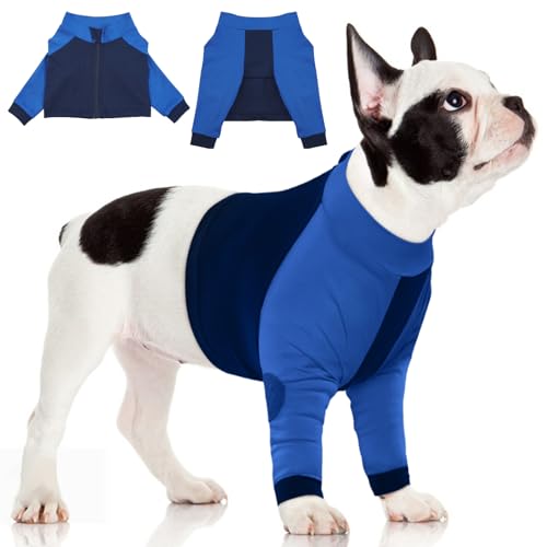 MIGOHI Hundemanschette gegen Lecken, Anti-Leck-Ärmel für das Vorderbein des Hundes, schützt Beinwunden, langärmeliges Hunde-Shirt, Blau, Größe L MIGOHI Hundemanschette gegen Lecken, Anti-Leck-Ärmel für das Vorderbein des Hundes, schützt Beinwunden, langärmeliges Hunde-Shirt, Blau, Größe L von MIGOHI