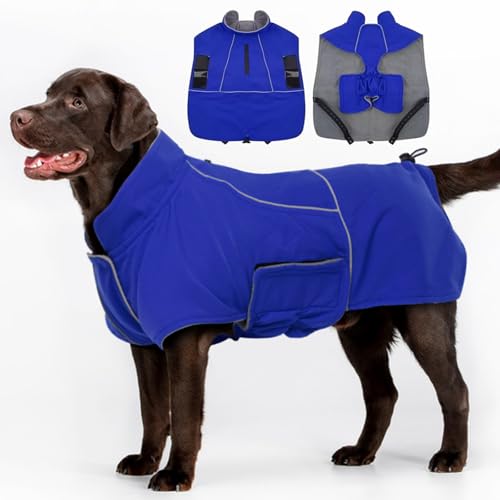 MIGOHI Hundemantel, wasserdichte Hundejacke, Wintermantel, XXL, Hundejacke für Jungen und Mädchen, kaltes Wetter, zum Wandern, Camping, Hundemäntel für Golden Retriever, Weimaraner, Größe XXL, Blau MIGOHI Hundemantel, wasserdichte Hundejacke, Wintermantel, XXL, Hundejacke für Jungen und Mädchen, kaltes Wetter, zum Wandern, Camping, Hundemäntel für Golden Retriever, Weimaraner, Größe XXL, Blau von MIGOHI