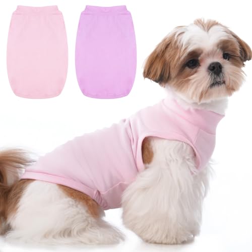 MIGOHI Leichte Hunde-T-Shirts, weiches T-Shirt für kleine Hunde für Jungen und Mädchen, Welpen, rosa Shirts für Frühlingspicknick, Camping, dünner Stoff für heißes Wetter, Reisen, Pudel, Shih Tzu MIGOHI Leichte Hunde-T-Shirts, weiches T-Shirt für kleine Hunde für Jungen und Mädchen, Welpen, rosa Shirts für Frühlingspicknick, Camping, dünner Stoff für heißes Wetter, Reisen, Pudel, Shih Tzu von MIGOHI